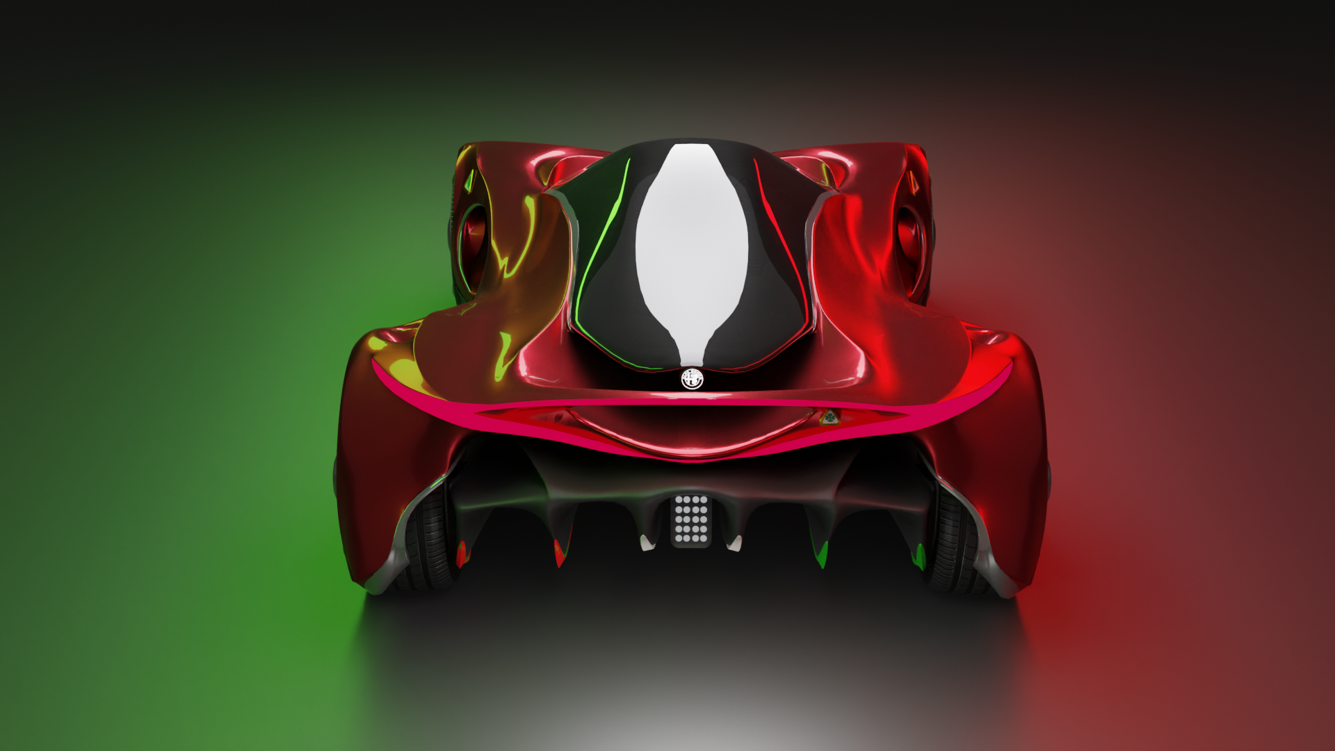 Rear View of Alfa Romeo